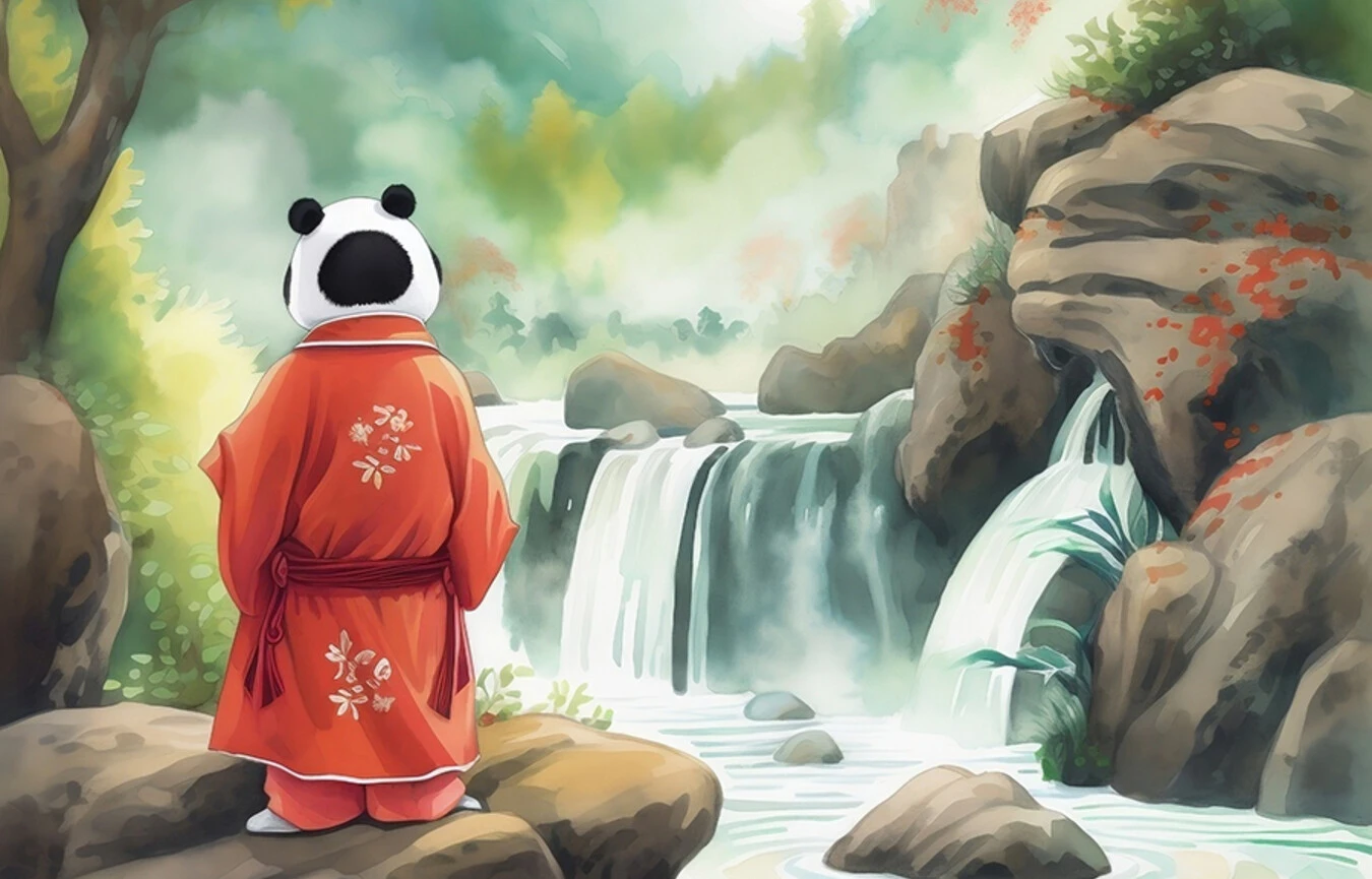 Little Panda and the Flowing River Pg6