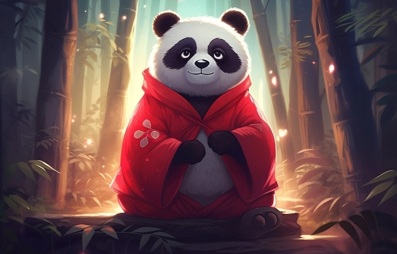 Little Panda and the Flowing River: page 1