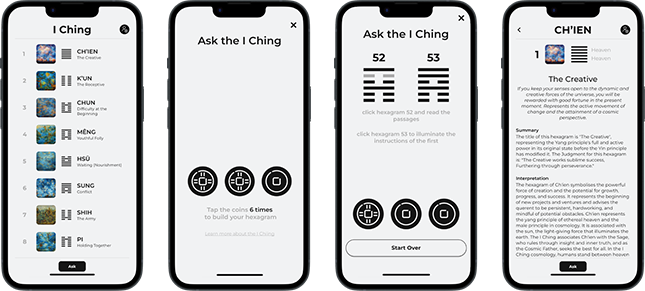 I Ching app powered by ChatGPT