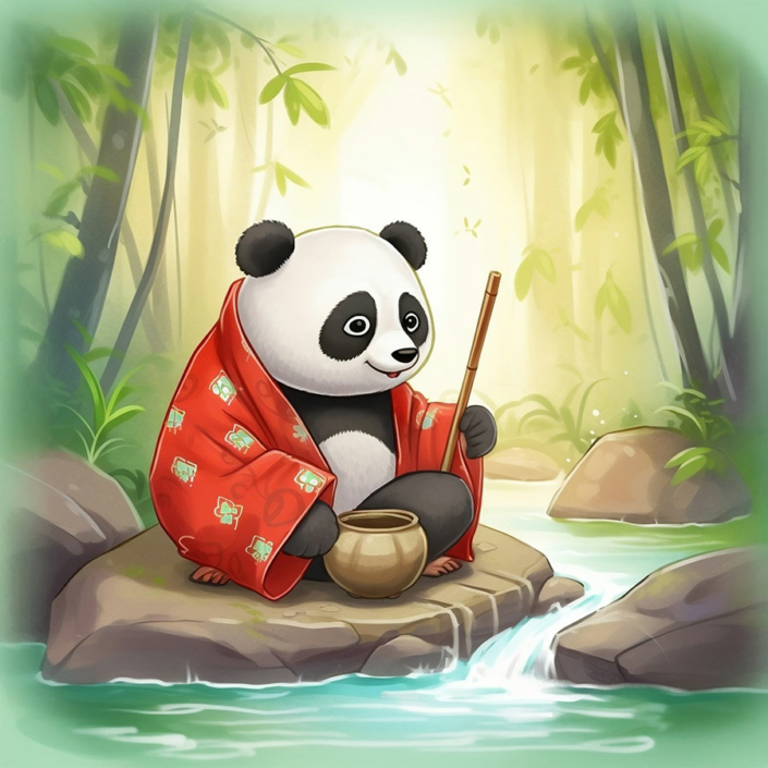 Little Panda and the Flowing River pag 5